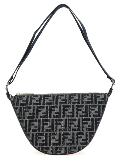 Fendi ' Melon Small Ff' Crossbody Bag In Blue