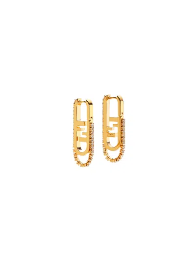 FENDI FENDI FENDI O`LOCK EARRINGS