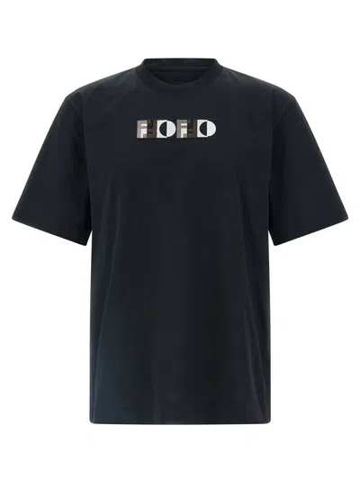 Fendi Optical T-shirt Black In Blue