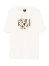 Fendi Roma 1925 Print Cotton T-shirt Clothing In White