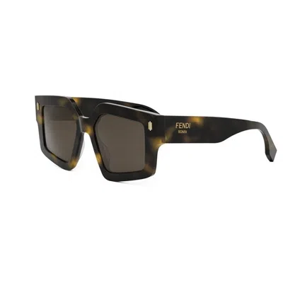 Fendi Roma Fe40162i 52e In 52e - Havana
