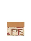Fendi Roma Ff Fabric Card Holder Accessories In Multi