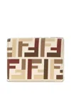 Fendi Trifold Mini Wallet With Tri-fold Design In Multi
