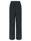 Fendi Light Blue Ff Chambray Pants In Blue