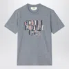 Fendi Grey Melange Cotton T-shirt Women In Gray