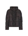 Fendi Ff-logo Print Padded Jacket In Brown