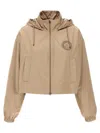 Fendi Women Cappuccino Polyester Windbreaker