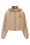 Fendi Women Cappuccino Polyester Windbreaker In Brown