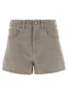Fendi Toffee Cotton Clothing Shorts In Gray