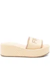 Fendi Slippers Sunshine In Rafia Donna