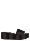 Fendi Women Sunshine Flatform Sandals In Brown