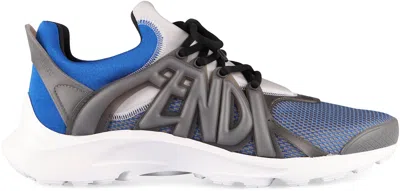 Fendi Tag Low-top Trainers In Multicolor