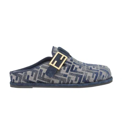 Pre-owned Fendi Wmns Feel Sabot 'ff Baguette - Blue Denim' | Women's Size 37.5