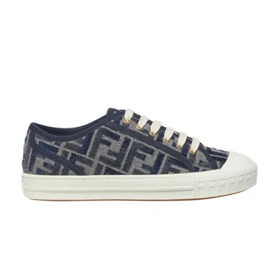 Pre-owned Fendi Wmns Ff Motif Domino 'denim' | Blue | Women's Size 36.5