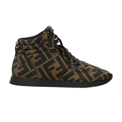 Pre-owned Fendi Wmns Ffreedom High 'brown Black' | Women's Size 8