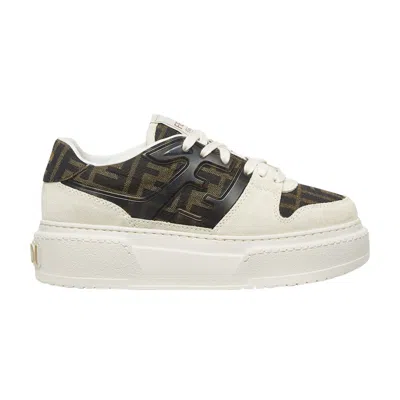 Pre-owned Fendi Wmns Match Platform 'ff Motif - White Brown' | Women's Size 9