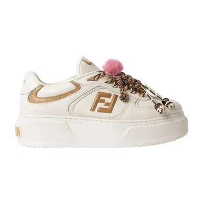 Pre-owned Fendi Wmns Match 'white Beige Charms' | Cream | Women's Size 38.5
