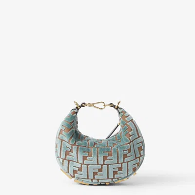 Fendi "graphy" Handbag Mini In Blue