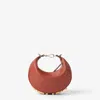 Fendi Mini Graphy Leather Shoulder Bag In Brown