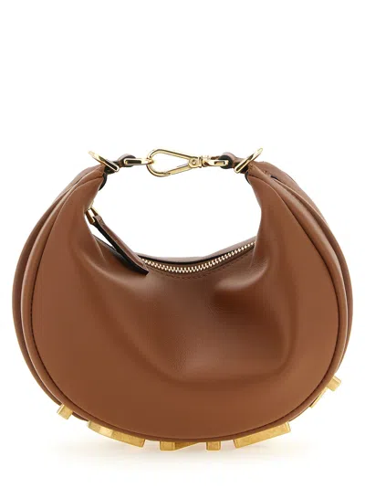 Fendi Graphy Mini Bag In Brown