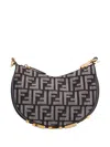 Fendi Graphy Mini Hobo Bag In Blue