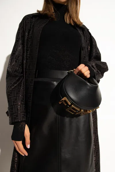 Fendi 'graphy Mini' Shoulder Bag In Black