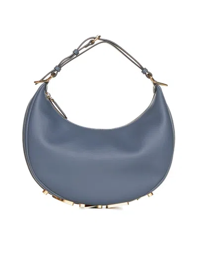 Fendi Graphy Shoulder Bag In Storm Blue