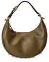 Fendi Graphy Small Leather Bag In Green