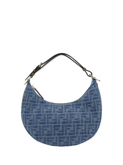 Fendi Graphy Small Handbag In Blue