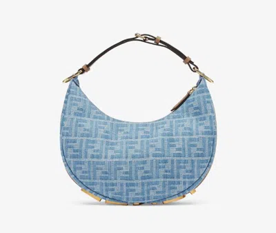 Fendi "graphy"  Small Shoulder Bag In Blue