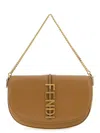 Fendi 'graphy' Wallet On Chain In Sand