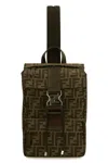 Fendi Ness Ff Small Backpack In Brown
