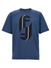 Fendi Monogram Print T-shirt In Blue