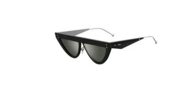 Pre-owned Fendi Ff 0371s-0807/t4 Black Sunglasses In Silver