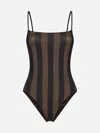 Fendi Swimwear In Tobacco,dark Brown