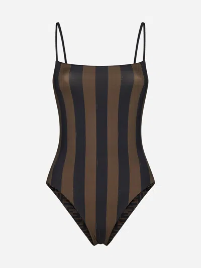 Fendi Swimwear In Tobacco,dark Brown