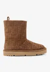 Fendi Apres Chic Boots In Tabacco Suede Women In Brown