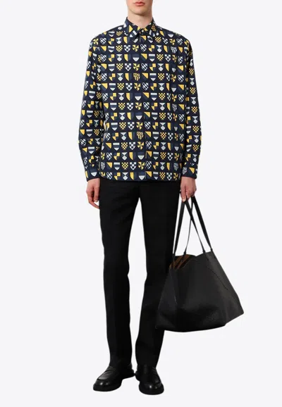 Fendi Shirt With Banners In Multi