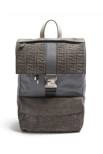 Fendi Ff Backpack In Brown