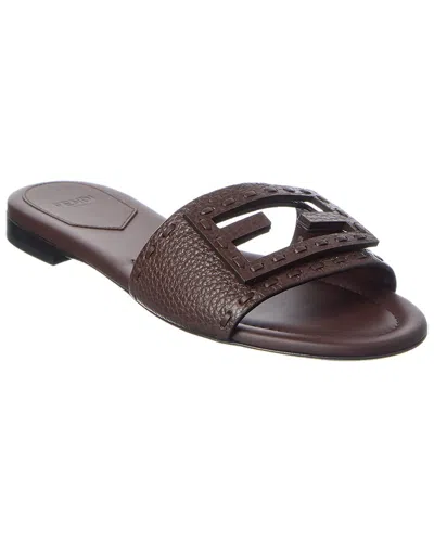 FENDI FENDI FF BAGUETTE LEATHER SANDAL