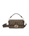 Fendi Ff Baguette Medium Shoulder Bag In Brown