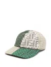 Fendi Ff Baseball Cap In Nude