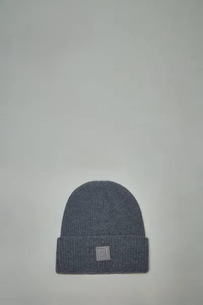 Fendi Ff Beanie In Grey