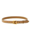 Fendi Women Ff Belt In Brown