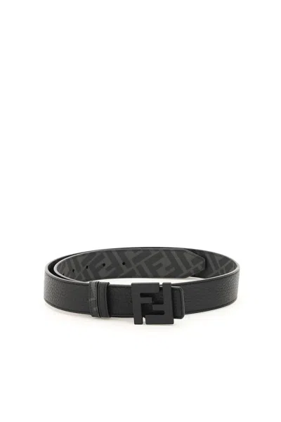 Fendi Ff Belt In Black