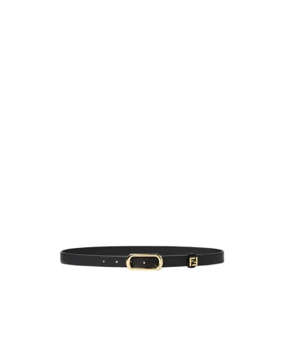 Fendi Ff Belt In Black