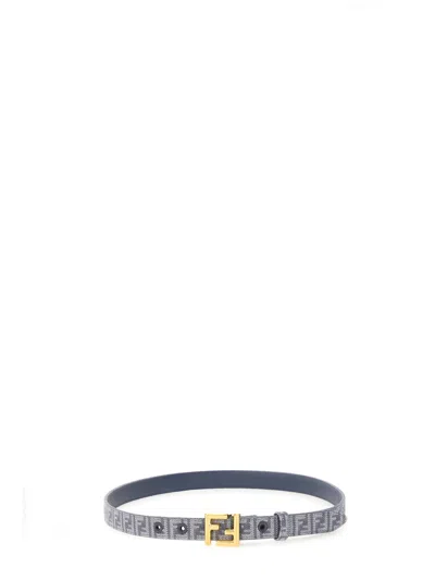 Fendi Ff Belt In Blue