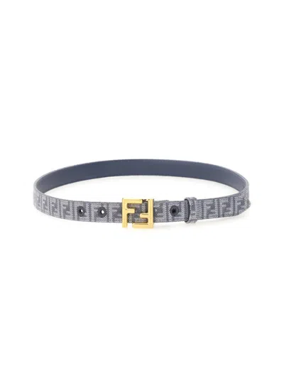 Fendi Ff Belt In Blue