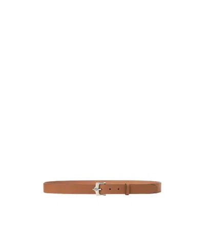 Fendi Ff Belt In Brown