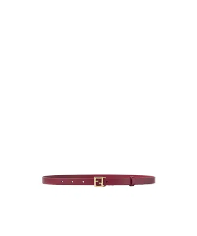 Fendi Ff Belt In Pink